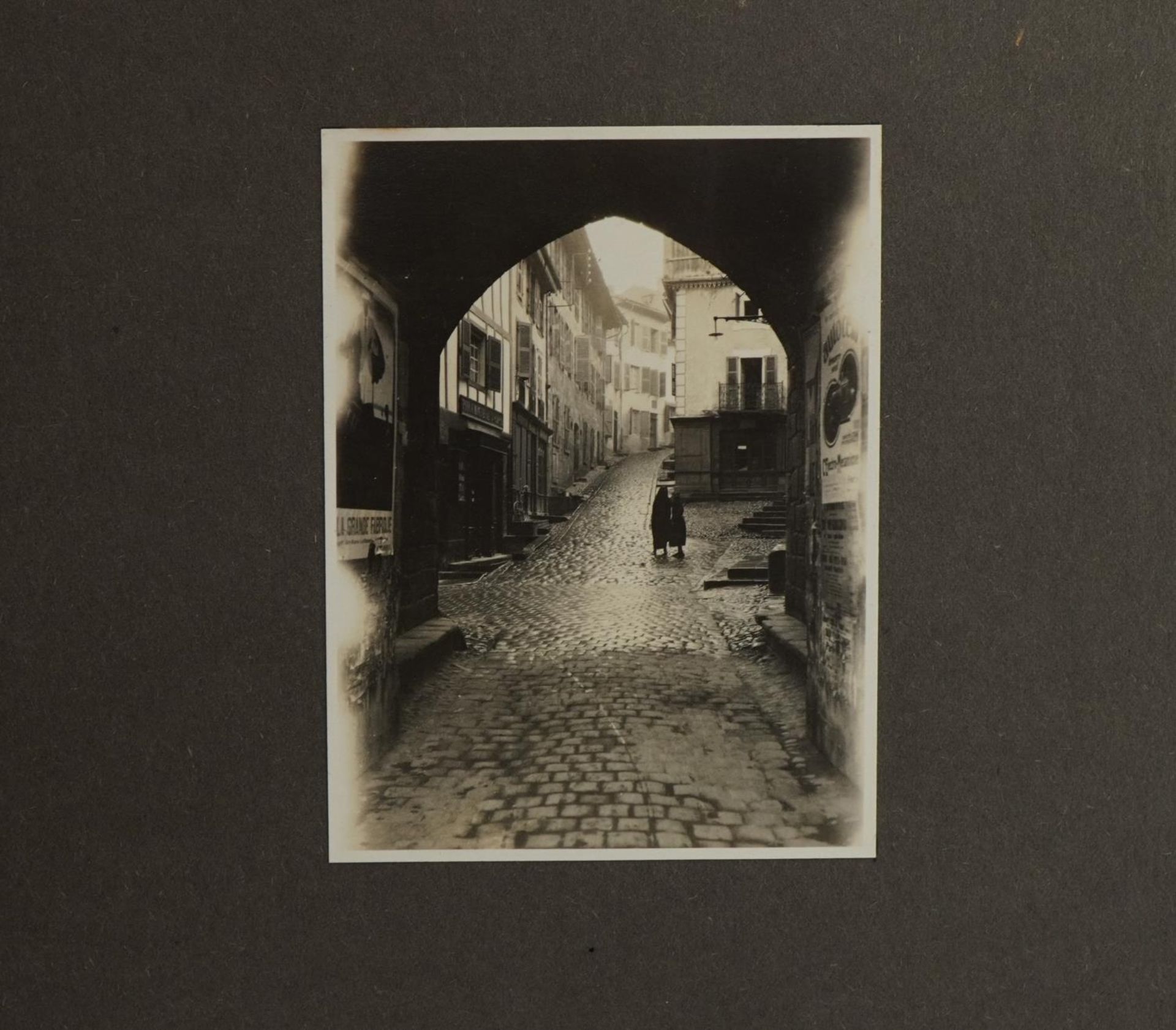 Early 20th century European black and white photographs arranged in an album including bullfighting, - Bild 4 aus 6