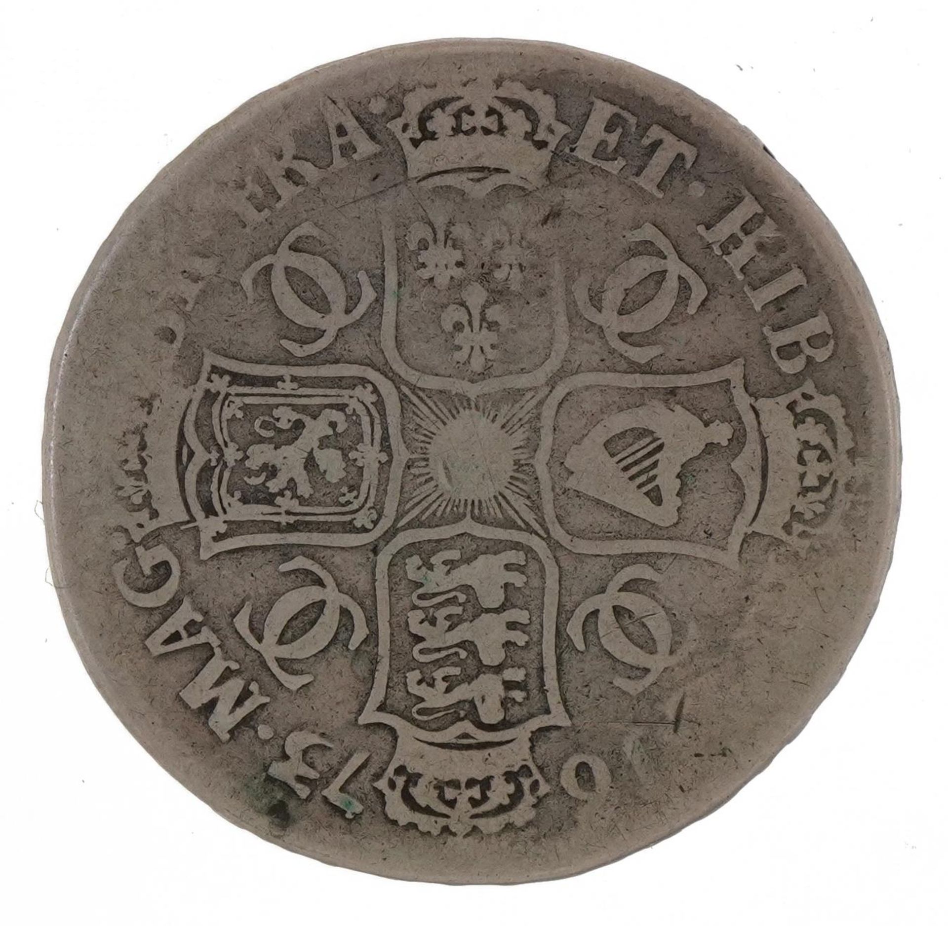 Charles II 1673 silver half crown : For further information on this lot please visit