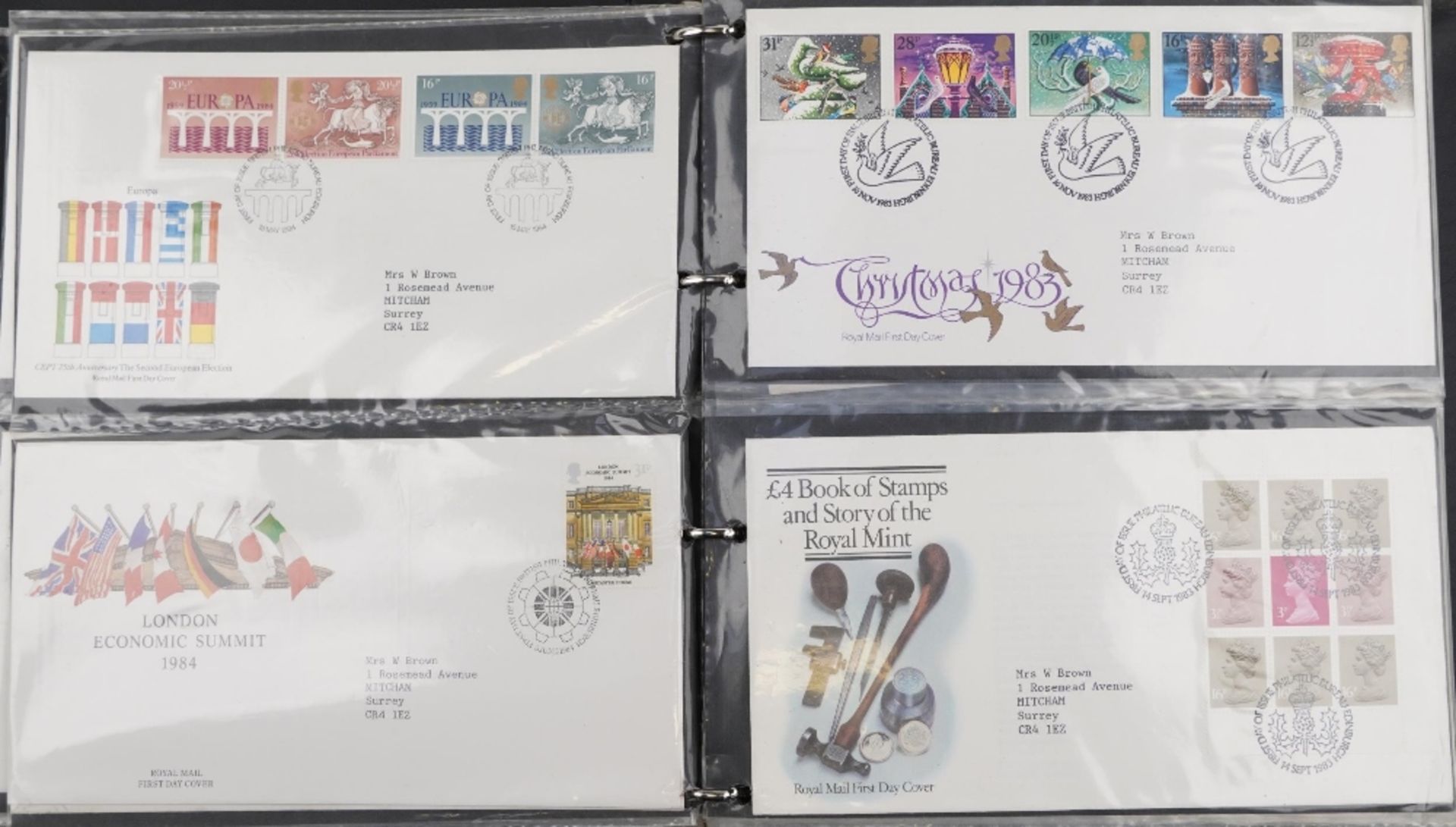 Collection of Royal Mint presentation packs and first day covers arranged in two folders : For - Bild 12 aus 14