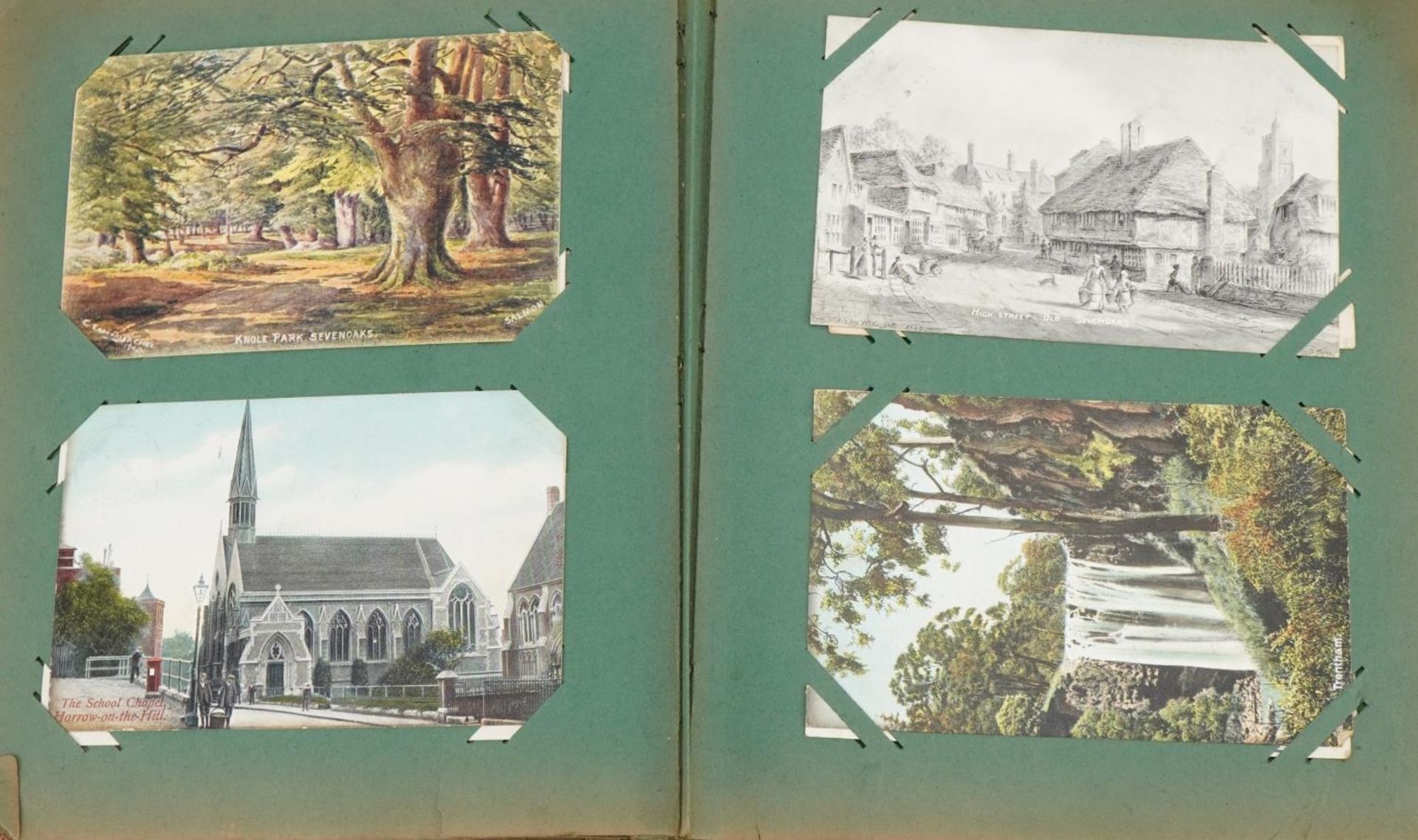 Collection of topographical postcards arranged in two albums, some real photographic, including - Image 7 of 10