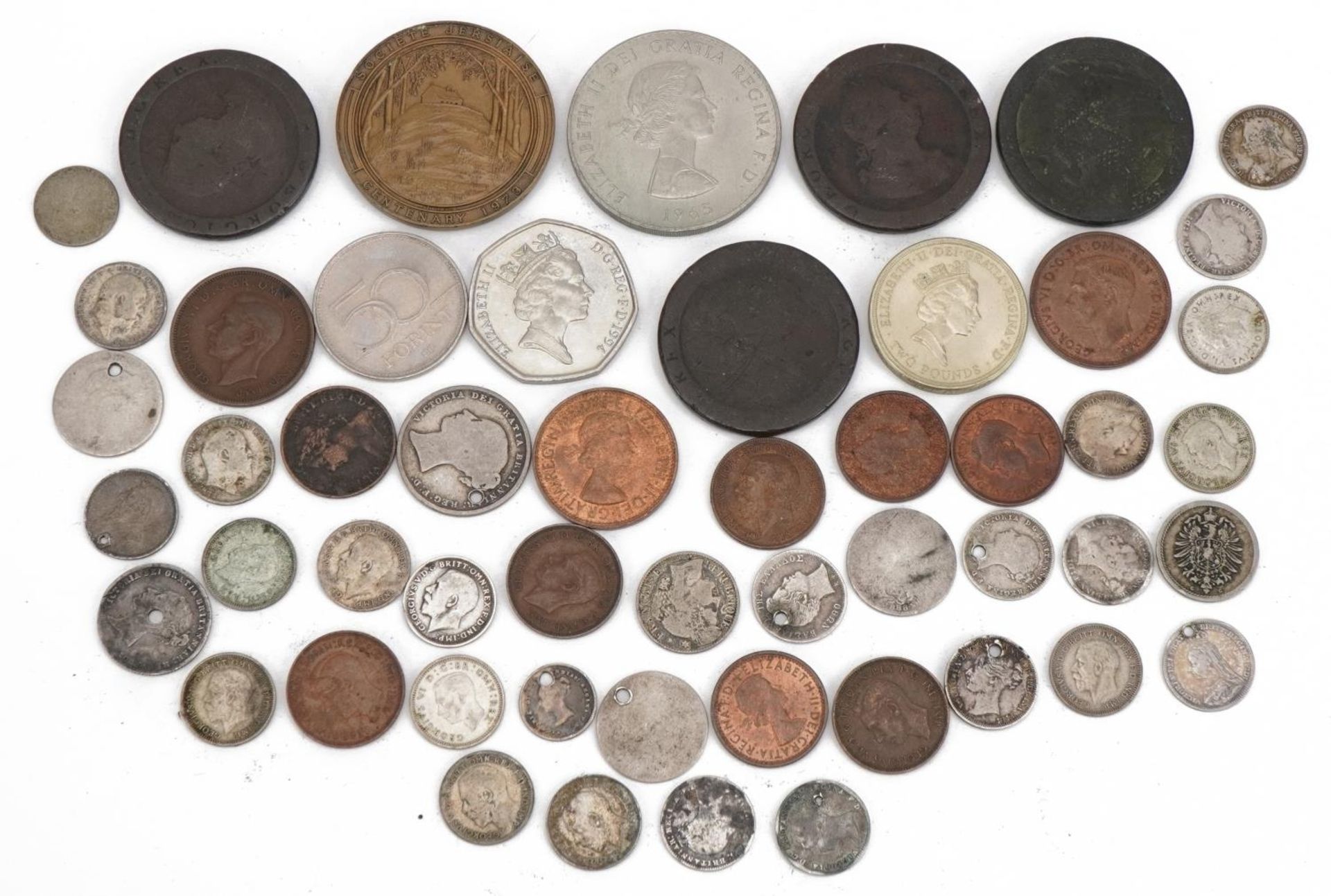18th century and later British and world coinage, some silver, including threepenny bits and pennies - Image 5 of 8
