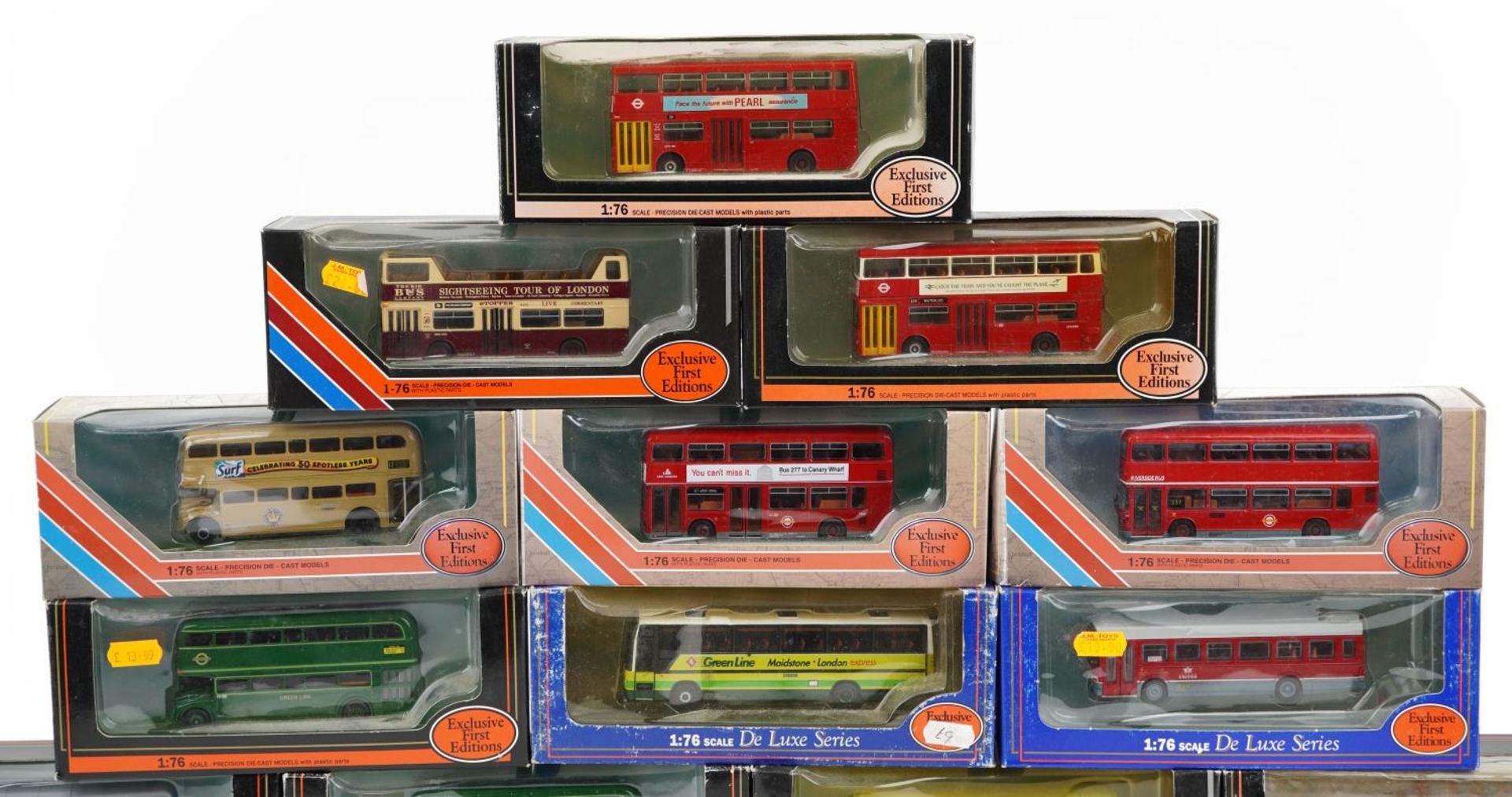 Eighteen Exclusive First Editions 1:76 scale diecast model buses with boxes : For further - Image 2 of 4