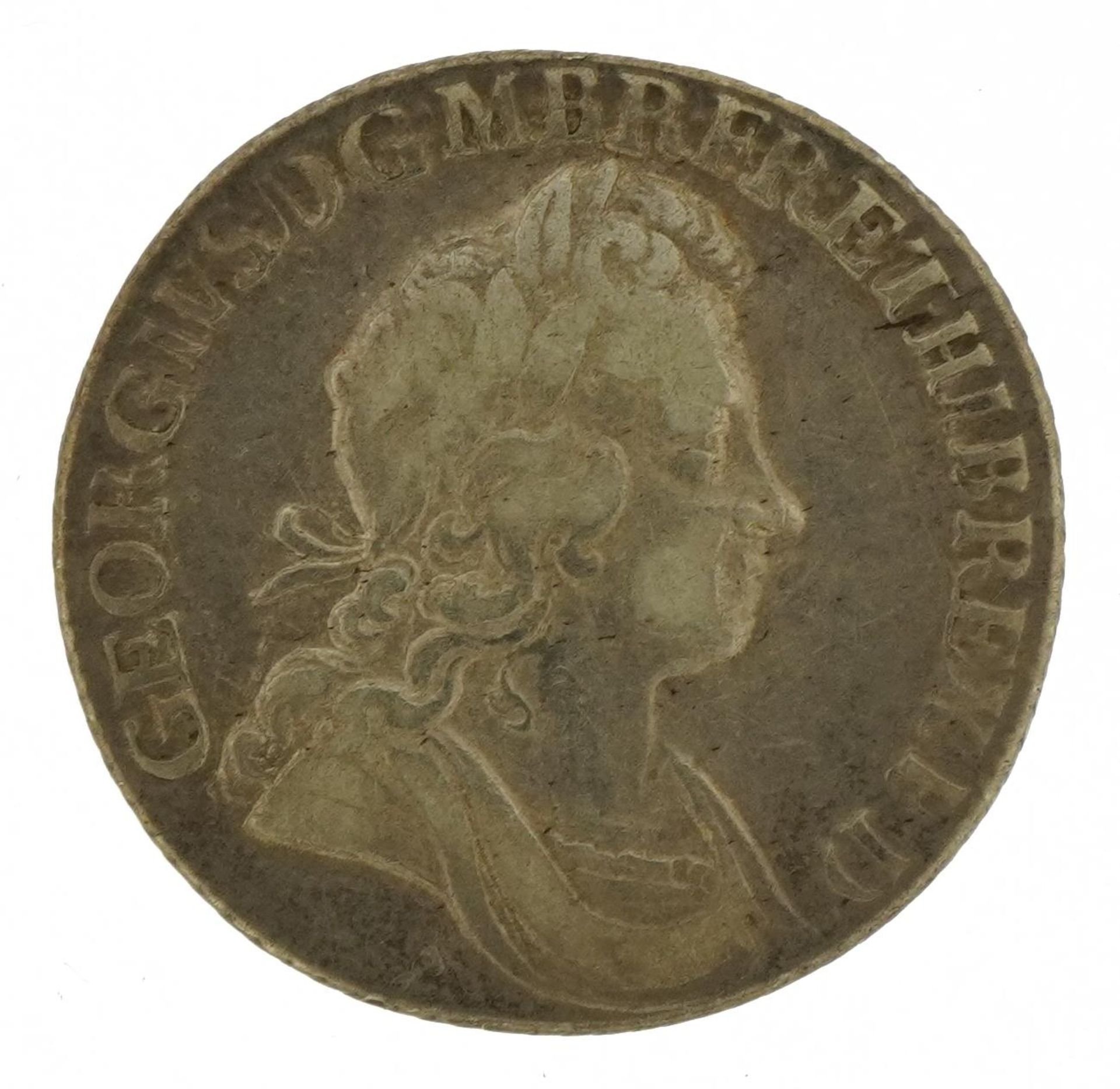 George I 1723 silver shilling, second bust : For further information on this lot please visit - Image 2 of 3