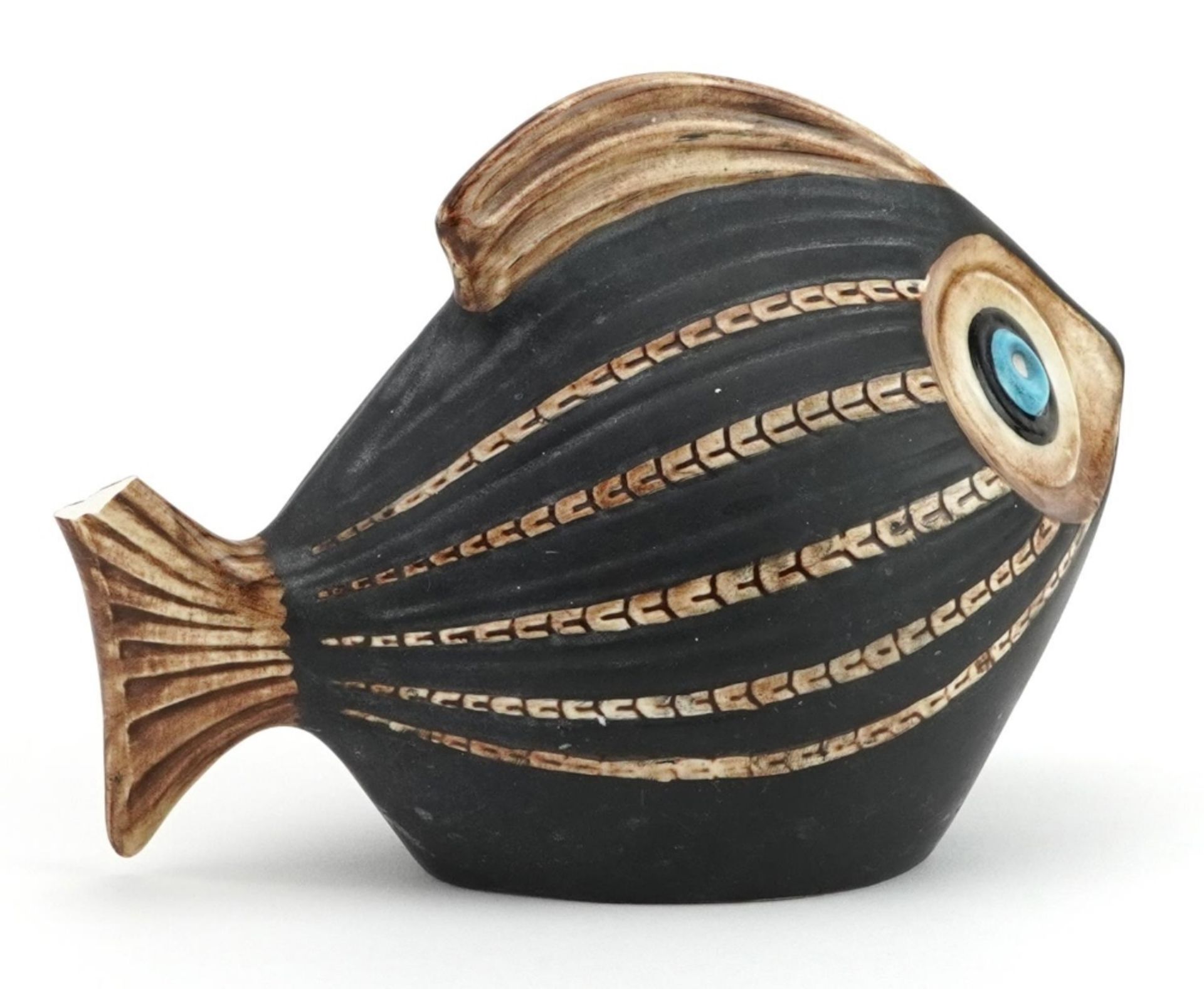 Beswick stylised fish numbered 2254, paper label to the base, 17.5cm in length : For further - Image 2 of 3