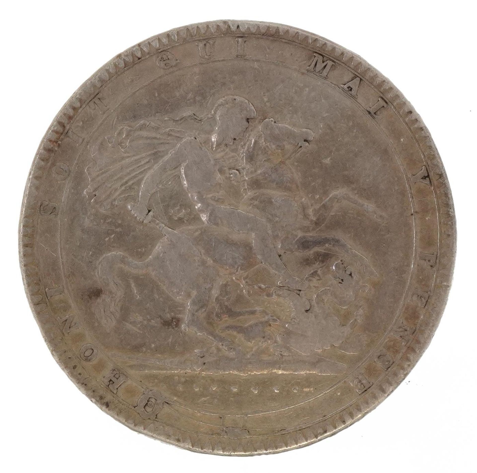 George III 1819 silver crown : For further information on this lot please visit Eastbourneauction.