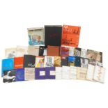 Collection of architectural and related books including David Hockney by David Hockney, Kinetics and