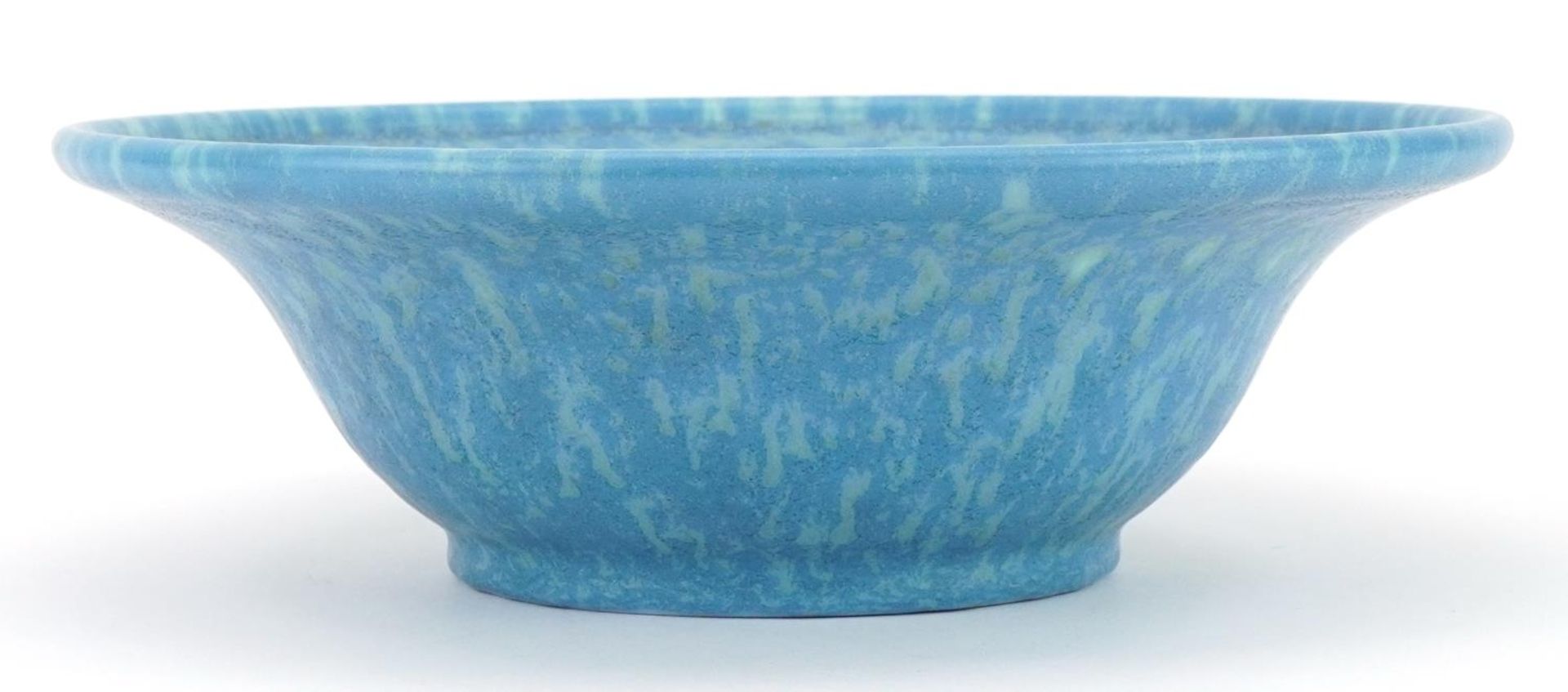 Pilkington's Royal Lancastrian bowl having a mottled blue glaze, initials E T R and numbered 170 - Image 2 of 4