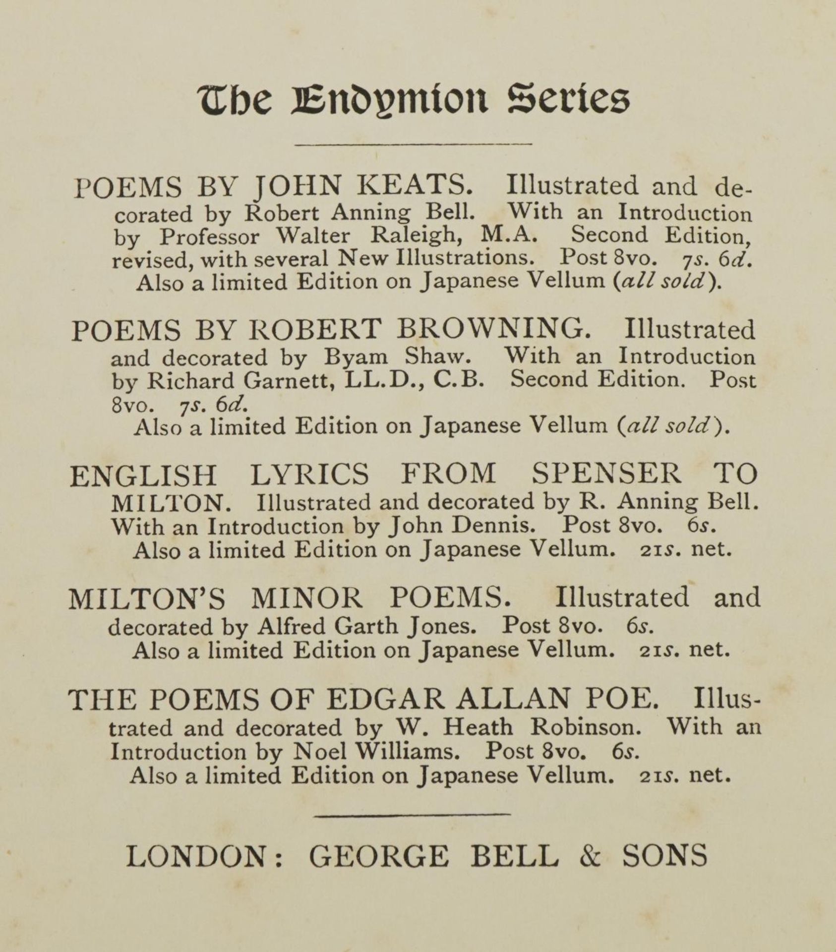 The Poems of Edgar Allan Poe by H Noel Williams, early 20th century hardback book published by - Bild 2 aus 4