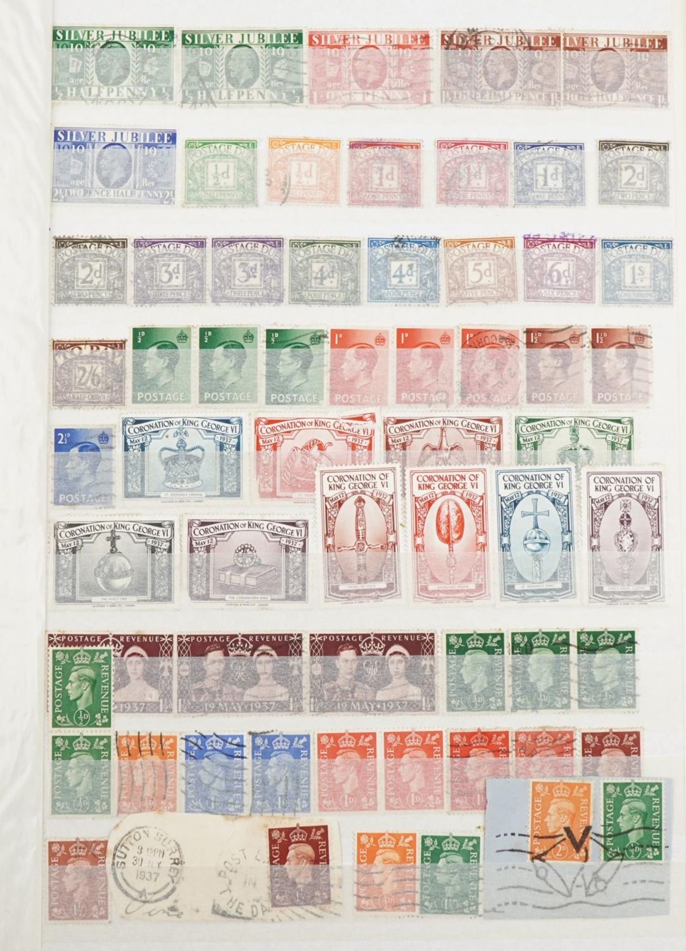 Victorian and later British stamps arranged in a stock book including Penny Reds : For further - Image 2 of 7