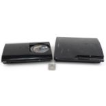 Two Sony PlayStation 3 consoles : For further information on this lot please visit