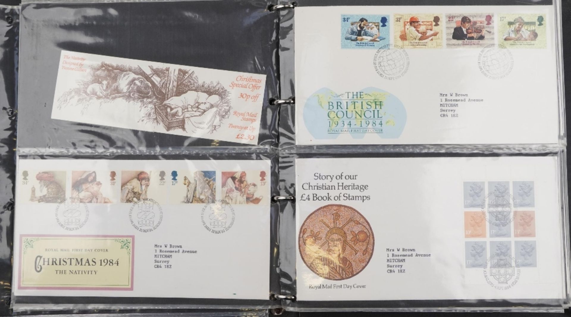 Collection of Royal Mint presentation packs and first day covers arranged in two folders : For - Bild 9 aus 14
