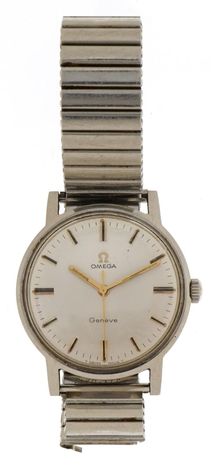 Omega, Gentlemen's Omega Geneve wristwatch with Omega box, the case 34mm in diameter : For further - Bild 2 aus 6