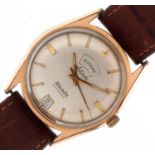 Nivada, vintage gentlemen's Nivada Antarctic automatic wristwatch with day/date aperture, the case