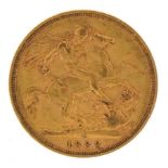 Queen Victoria 1888 gold sovereign, Melbourne mint - this lot is sold without buyer’s premium :