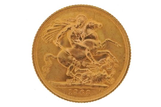 Elizabeth II 1963 gold sovereign - this lot is sold without buyer’s premium : For further - Bild 1 aus 3