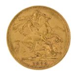 Queen Victoria 1889 gold sovereign, Sydney mint - this lot is sold without buyer’s premium : For
