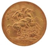 George V 1915 gold sovereign - this lot is sold without buyer’s premium : For further information on