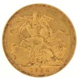 Queen Victoria 1894 gold sovereign, Sydney mint - this lot is sold without buyer’s premium : For