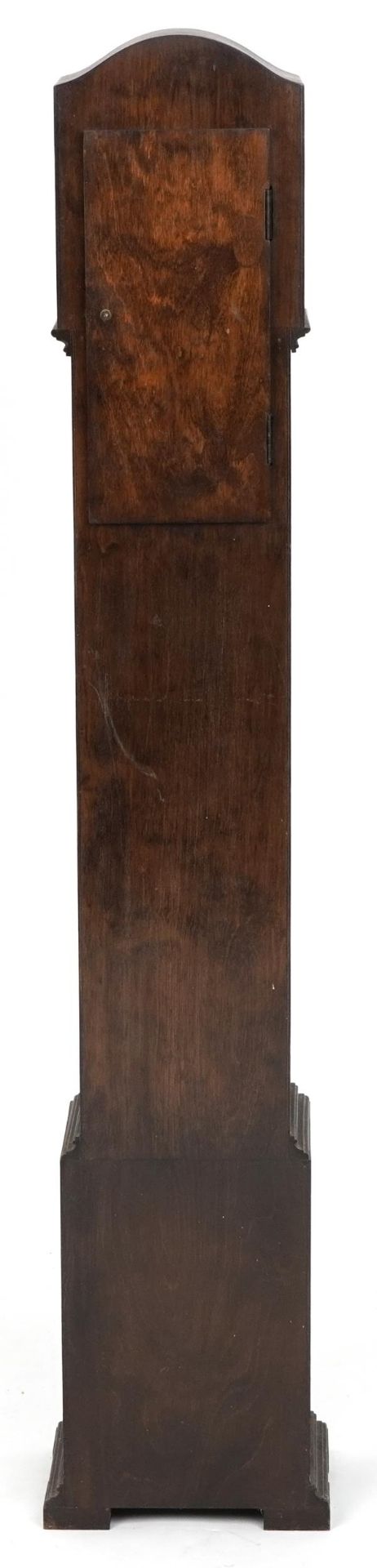 Art Deco oak striking granddaughter clock, 127cm high - Bild 3 aus 4