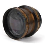 19th century Aldis Brothers of Birmingham lens, 8.5cm in diameter