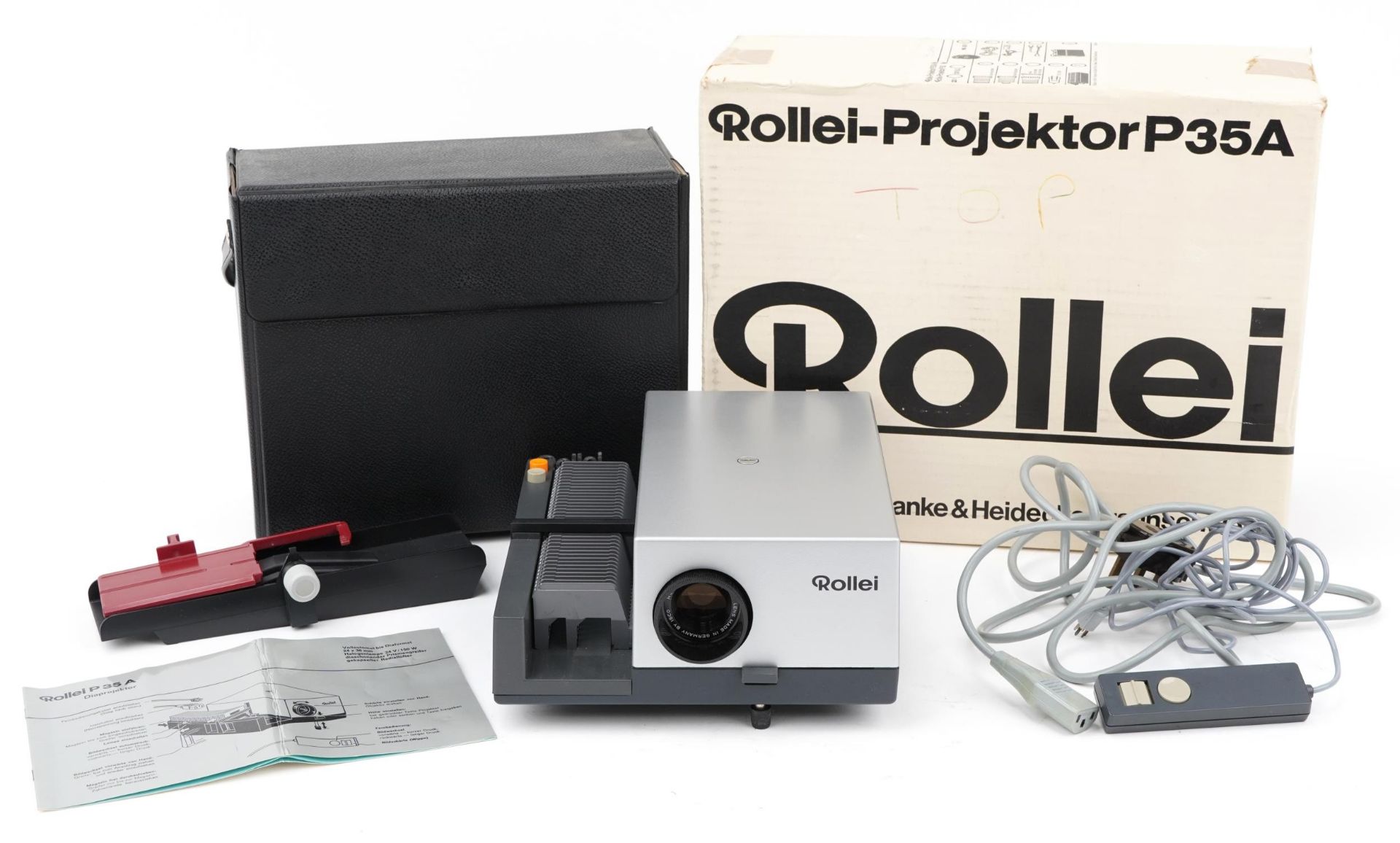 Rollei slide projector with box model P35A