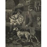 Tirzah Garwood, wife of Eric Ravilious - The Dog Show, print, various inscriptions verso including