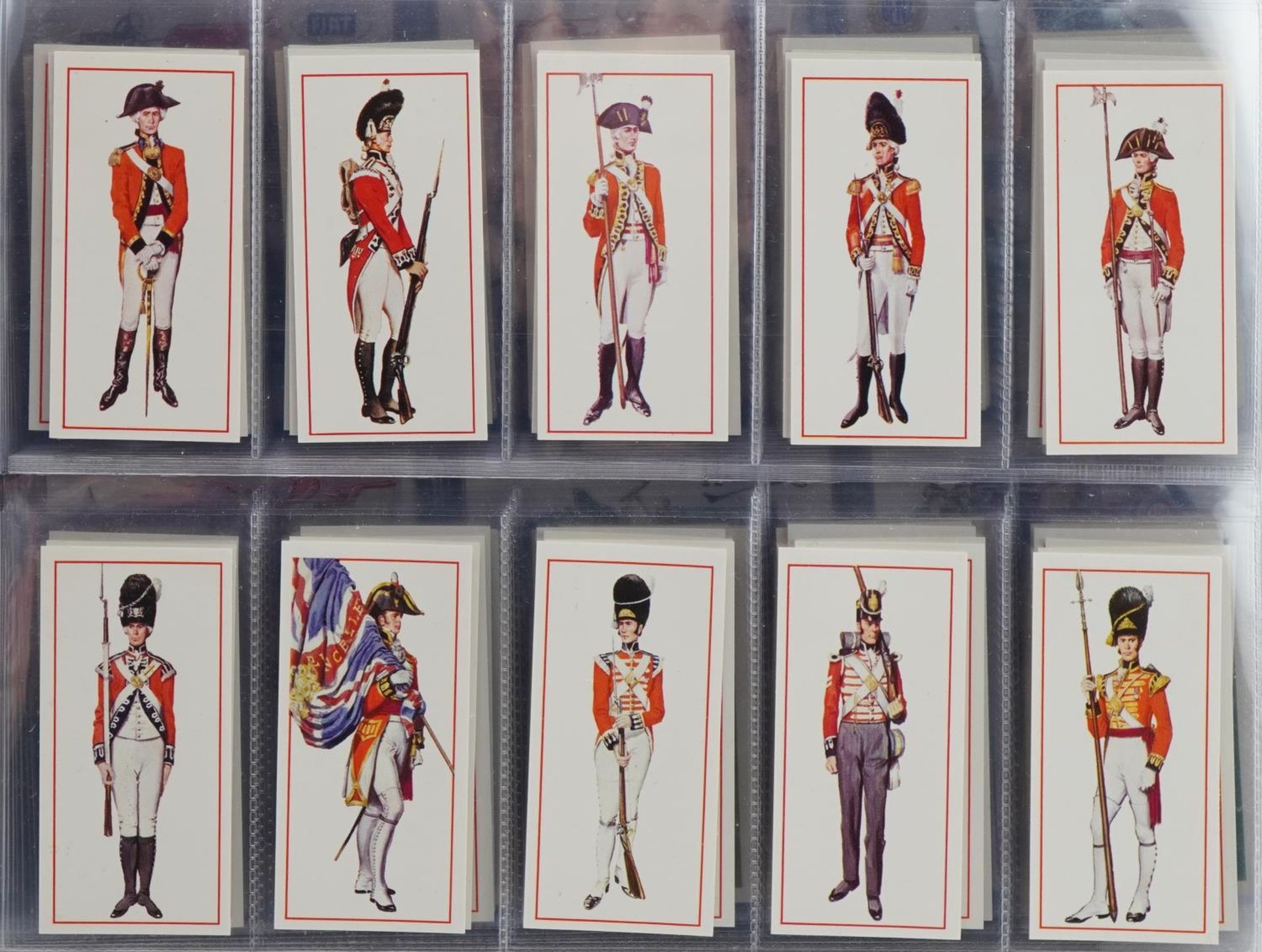 Collection of cigarette cards arranged in two folders - Image 6 of 8