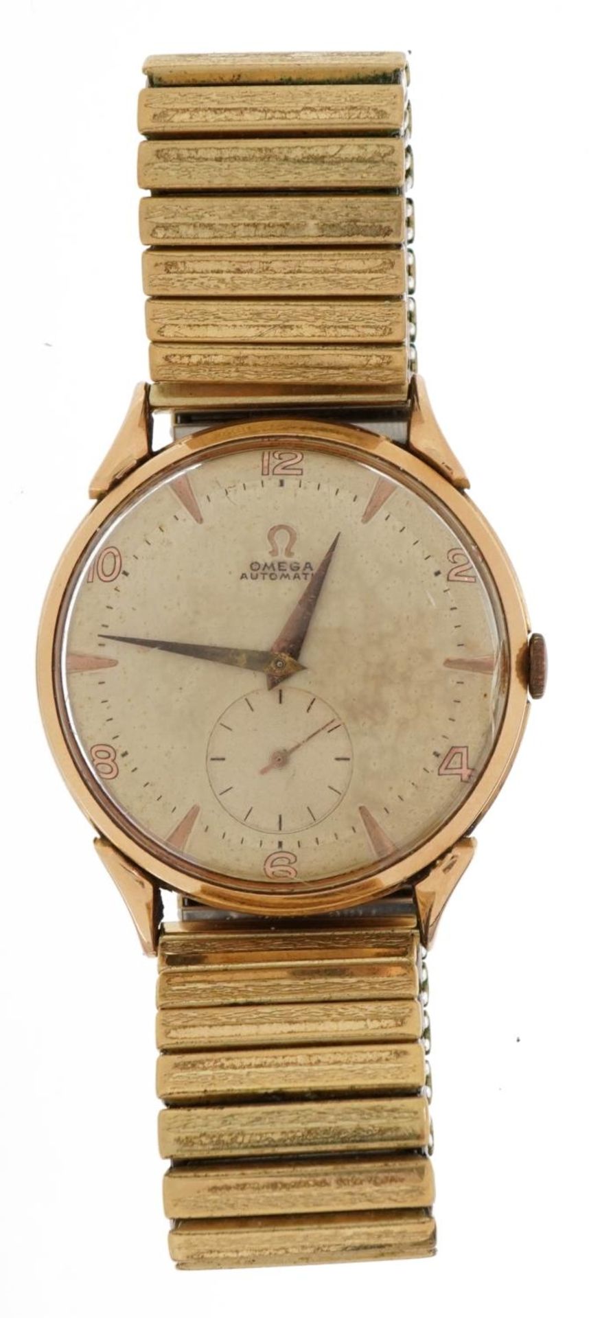 Omega, gentlemen's 18ct gold automatic wristwatch with subsidiary dial, total 60.5g - Image 2 of 4