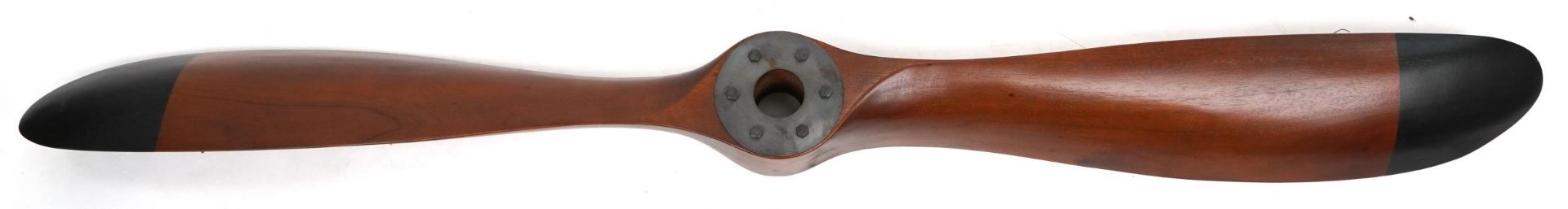 Aviation interest hardwood propeller, 148cm in length - Image 2 of 2