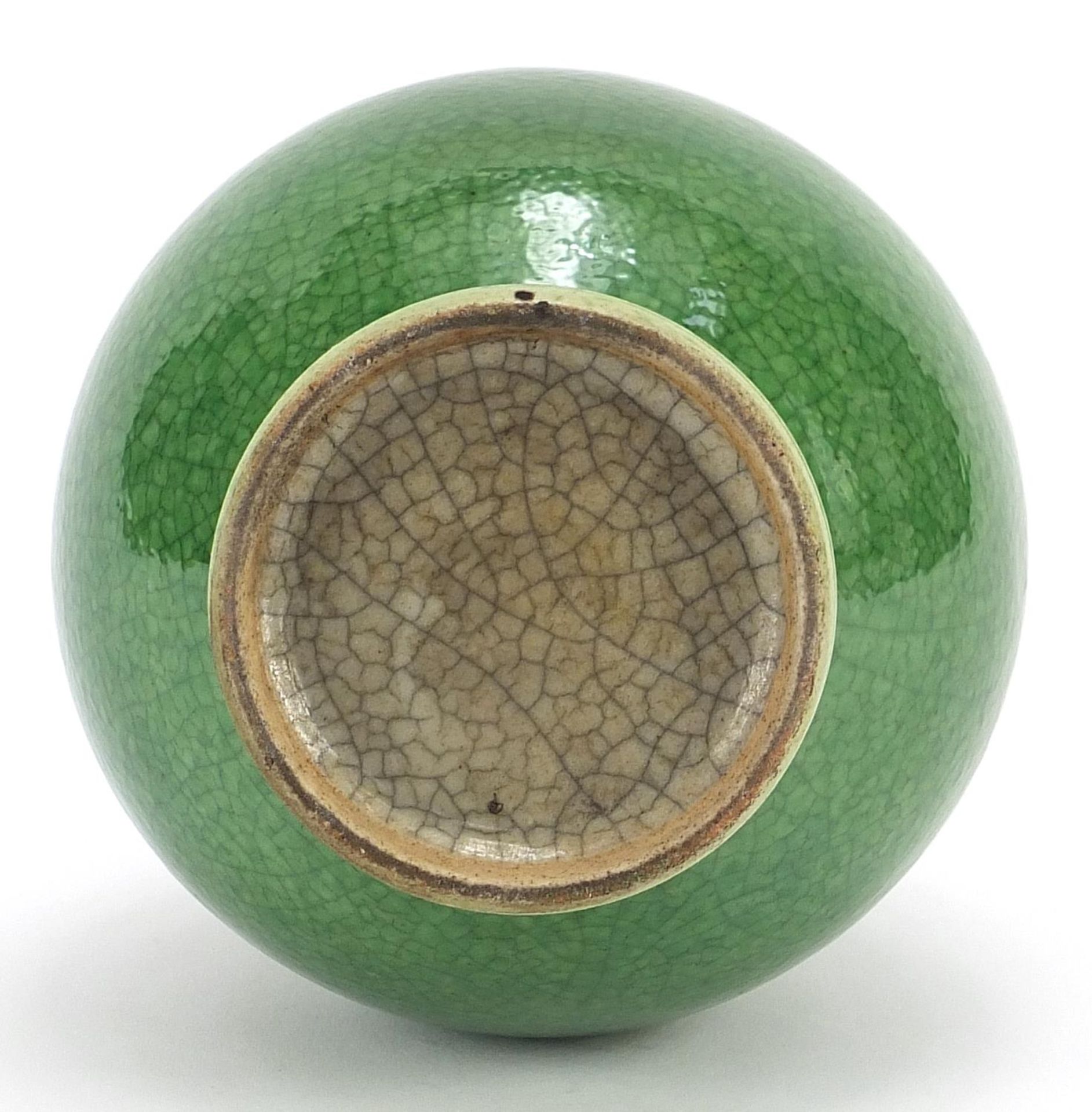 Chinese porcelain vase having a crackle green glaze, 22.5cm high - Image 3 of 3