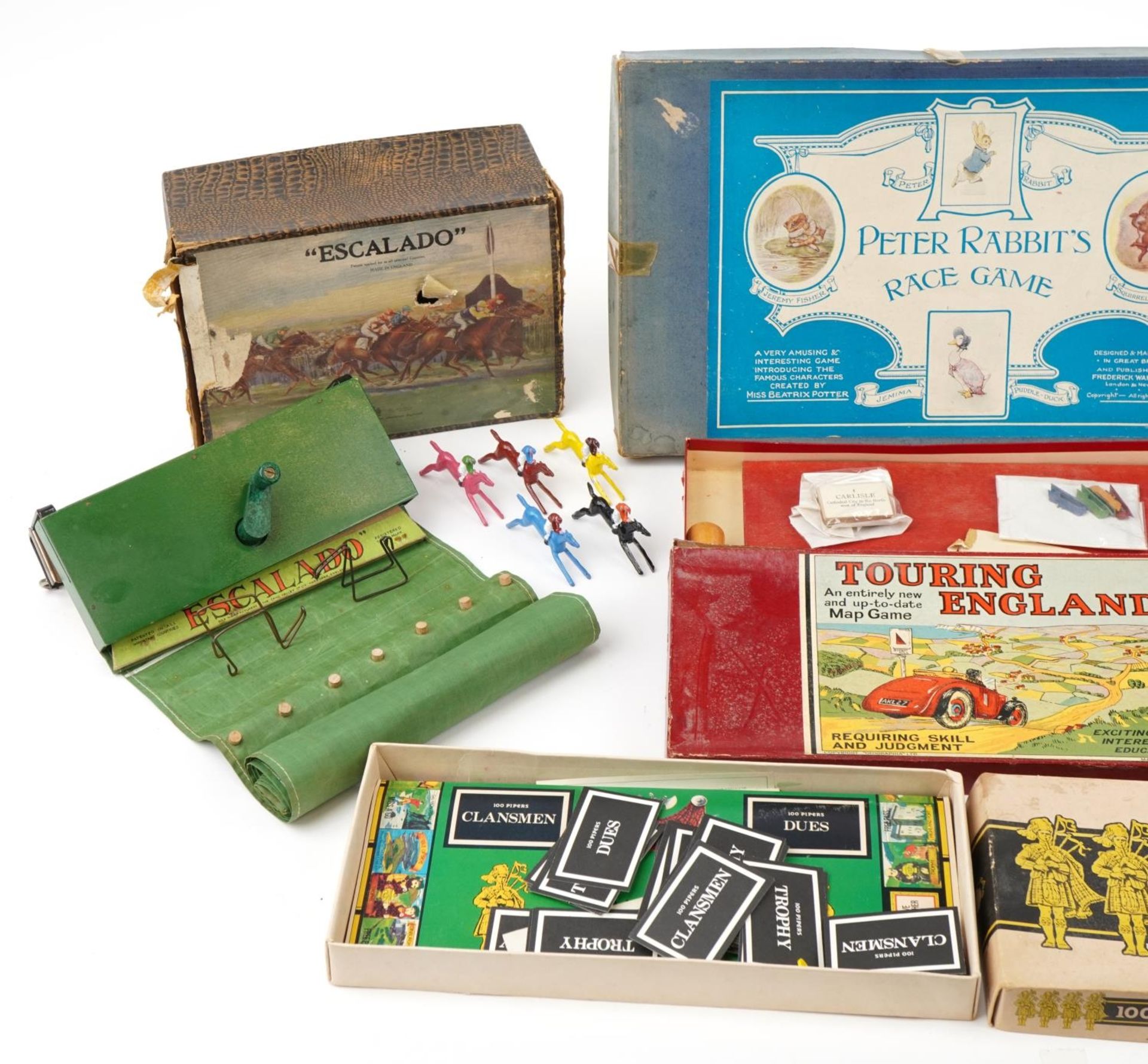 Collection of vintage games with boxes including Rollo Boko by Tan-Sad, Touring England, Escalado - Image 2 of 3