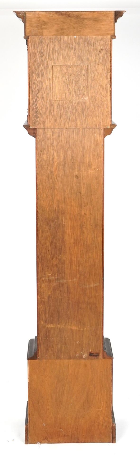 Astral mahogany longcase clock with Roman numerals, 200cm high - Image 2 of 3