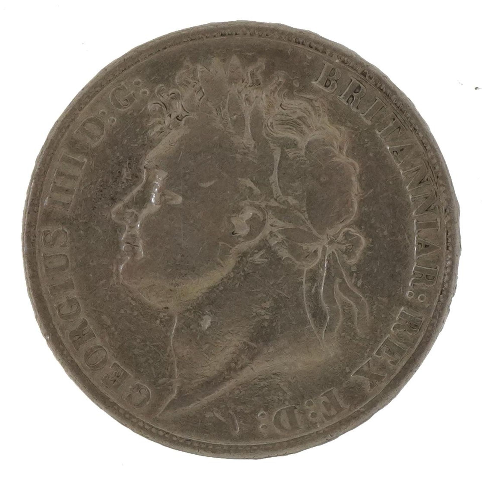 George IV 1821 silver crown - Image 2 of 3
