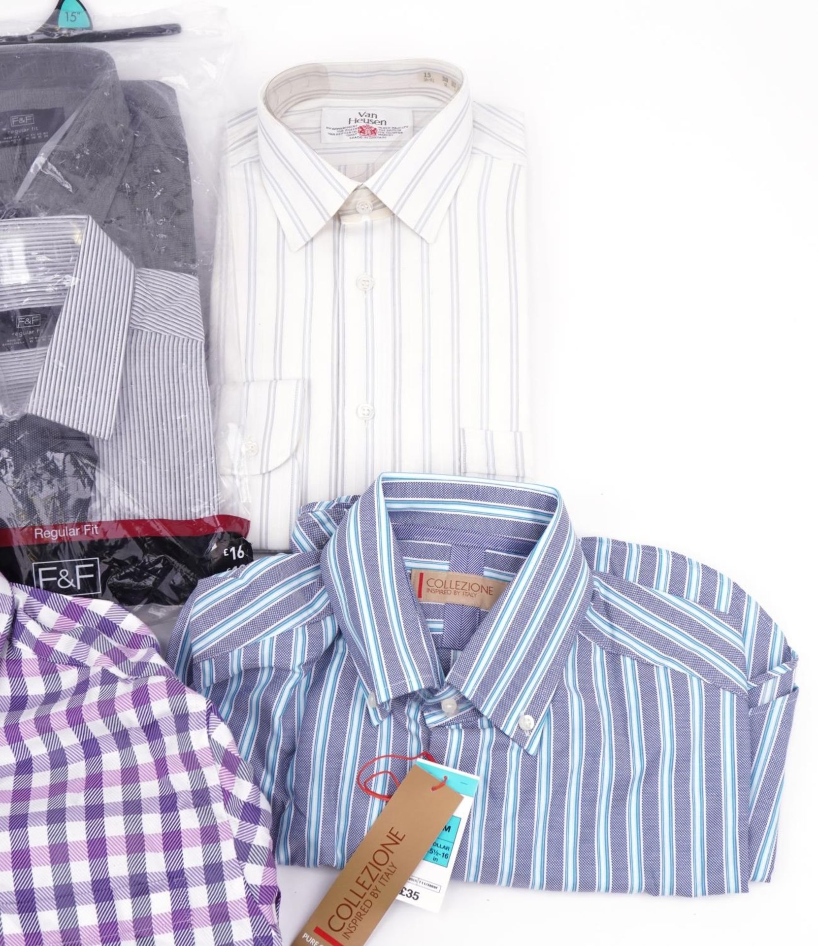 Five as new gentlemen's shirts, size 15/15.5 comprising Geoff Banks, Van Heusen, Collezione by Marks - Bild 3 aus 4