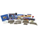 Hornby Dublo model railway trains and accessories with boxes including LT25LMR Freight Locomotive