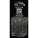 Baccarat, French crystal decanter, 24.5cm high