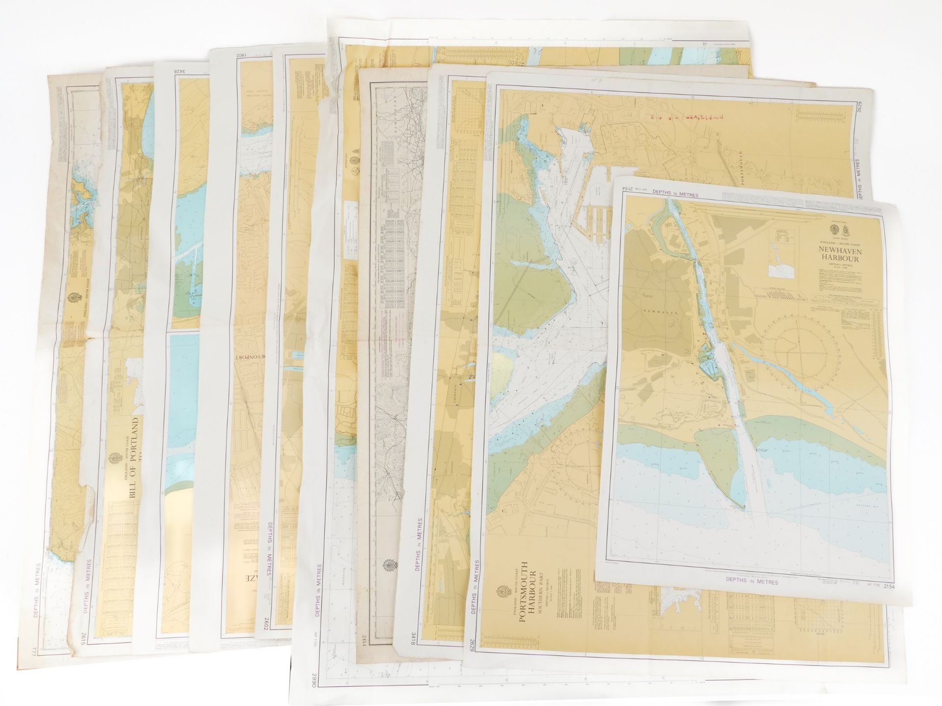 Large collection of local interest depth charts including Portland Harbour - Image 6 of 6