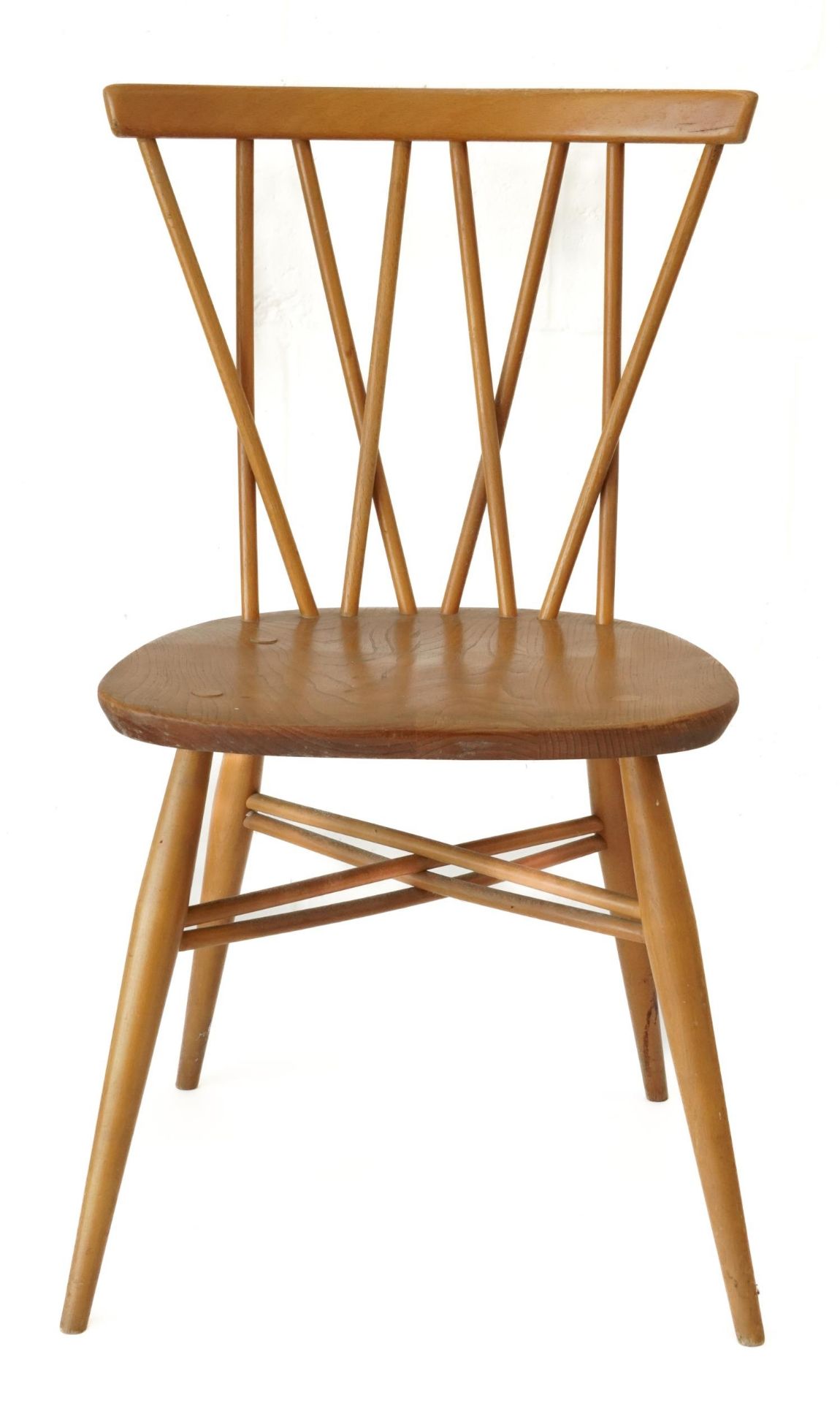 Ercol light elm candlestick chair, 79cm high - Bild 2 aus 5