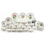 Large collection of Portmeirion Botanic Garden plates, bowls and dishes, the largest 27cm in