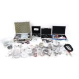 Large collection of model radio controlled electrical components and fittings including switches,