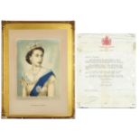 Royal interest letter from Queen Elizabeth The Queen Mother and signed by Ruth Fermoy, Lady in