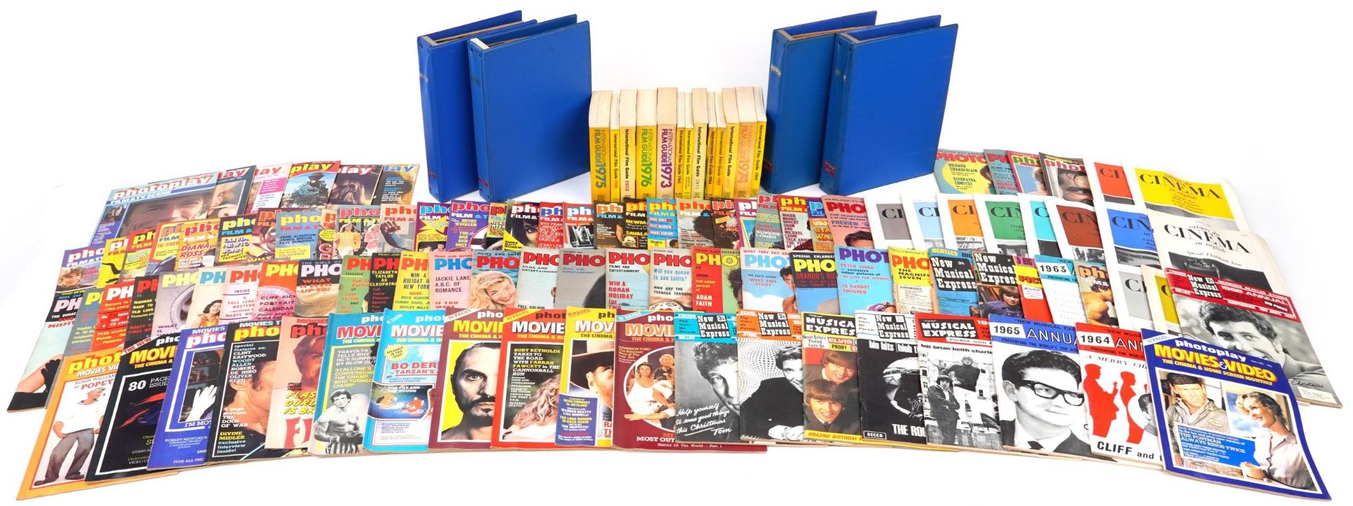 Large collection of 1960s and 70s film related memorabilia including Photoplay Film Monthly