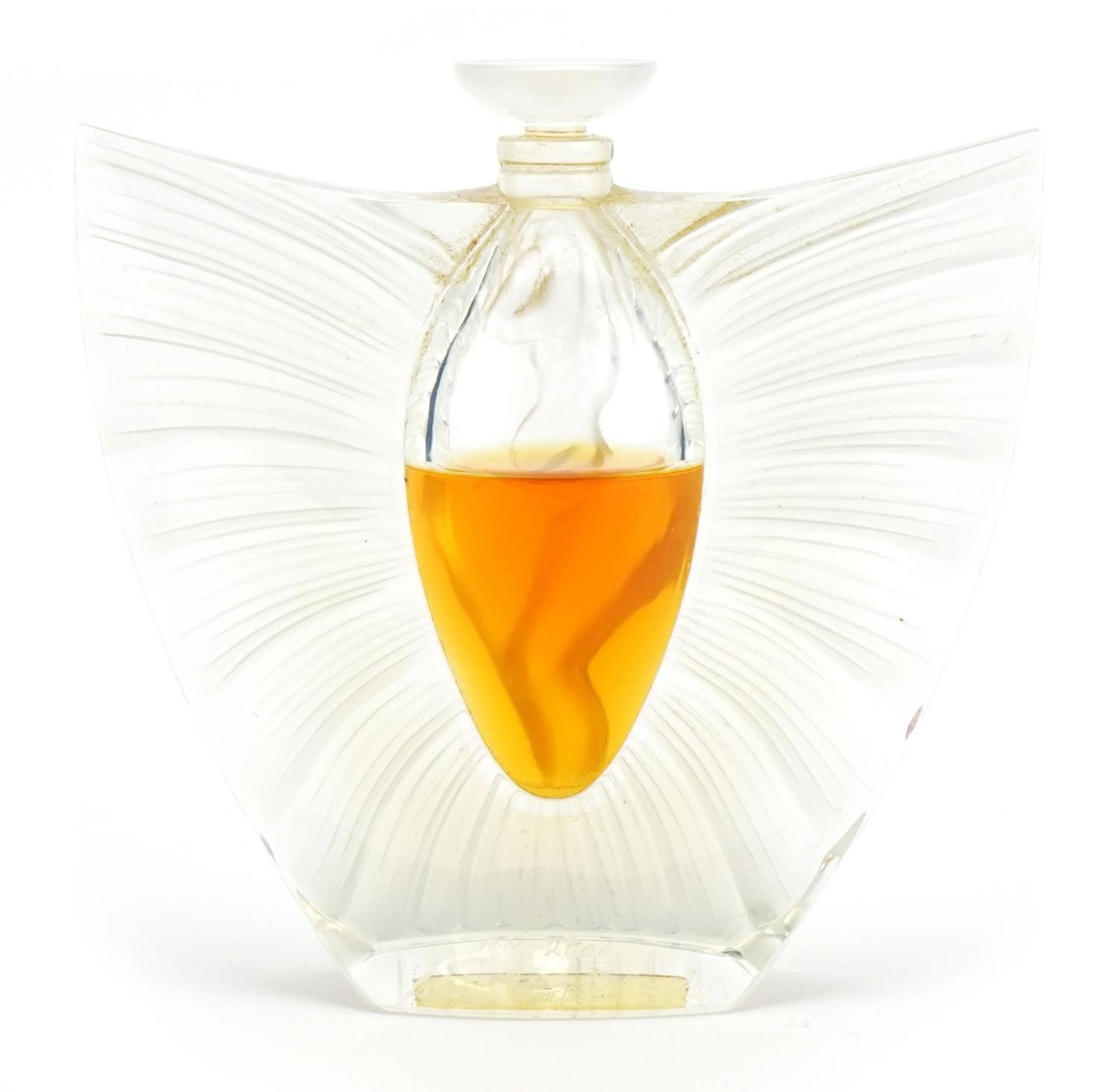 Lalique Le Flacon opalescent Sylphide glass scent bottle with box etched Lalique France, the - Bild 5 aus 8