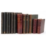 Antique and later hardback books and ledgers including Foster's Peerage volumes 1 and 2 and La
