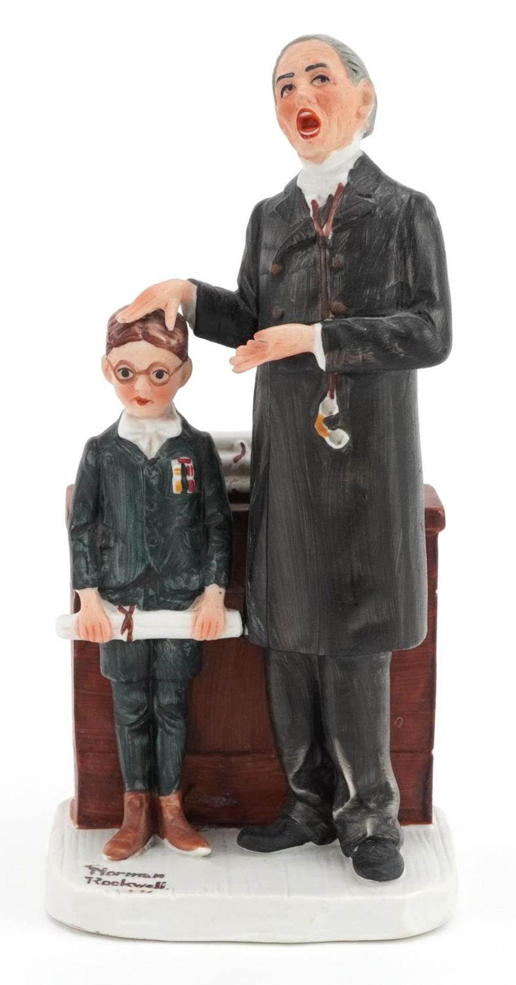 Saturday Evening Post Co Norman Rockwell figure group, The School Master, 19cm high - Bild 2 aus 5