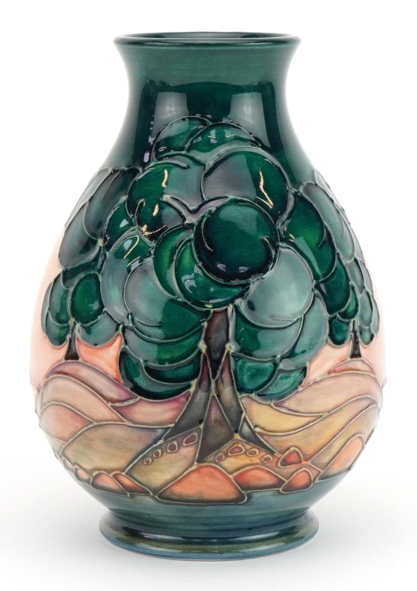 Moorcroft pottery baluster vase hand painted in the Mamoura pattern, 19cm high - Image 4 of 8