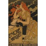 After Eugene Grasset - Encre L Marquet, French Art Nouveau lithograph in colour, indistinctly