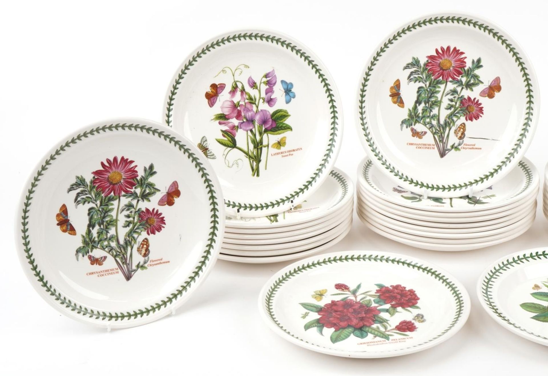 Thirty Portmeirion Botanic Garden dinner plates, 27cm in diameter - Image 3 of 8