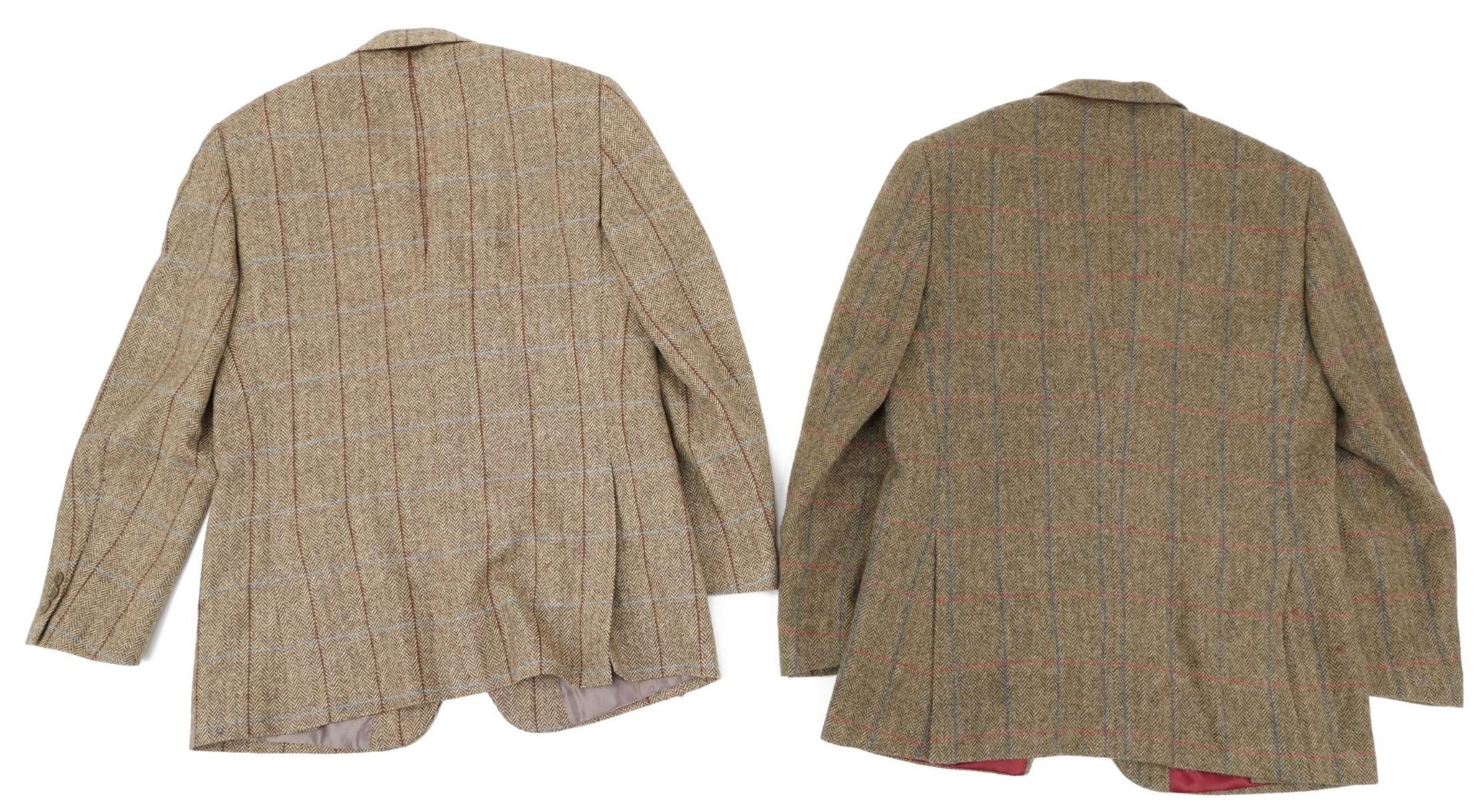 Two gentlemen's Johnston's fine Scottish tweed pure new wool jackets retailed by Brook Taverner, - Bild 2 aus 3