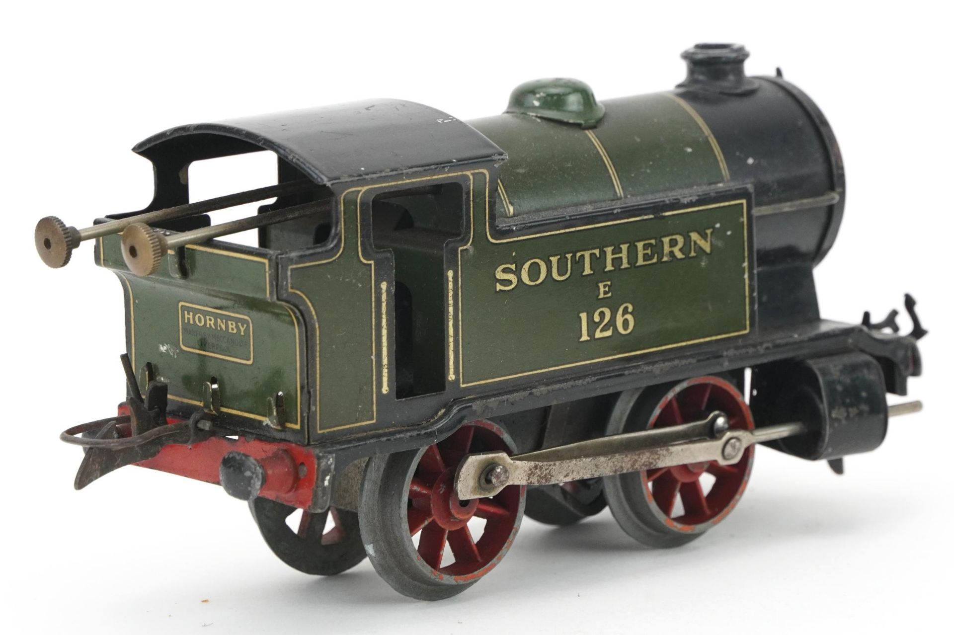 Hornby O gauge tinplate model railway M3 tank locomotive Southern 126 with box - Image 3 of 4